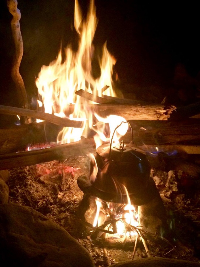 feu de camp en vallée ubaye