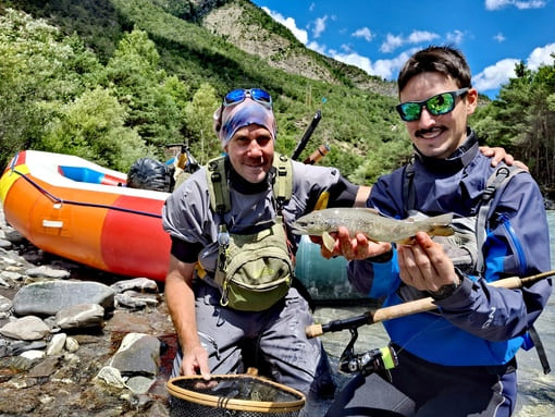 prestation rafting & pêche à la mouche sur la rivière Ubaye